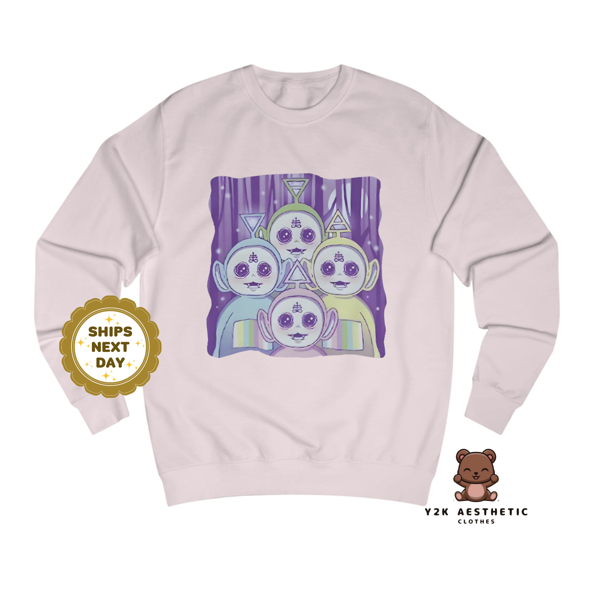 Kawaii Anime Graphic Sweatshirt - Y2K Aesthetic Crewneck