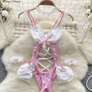 Kawaii Anime Lingerie Set - Sexy Cosplay Costume