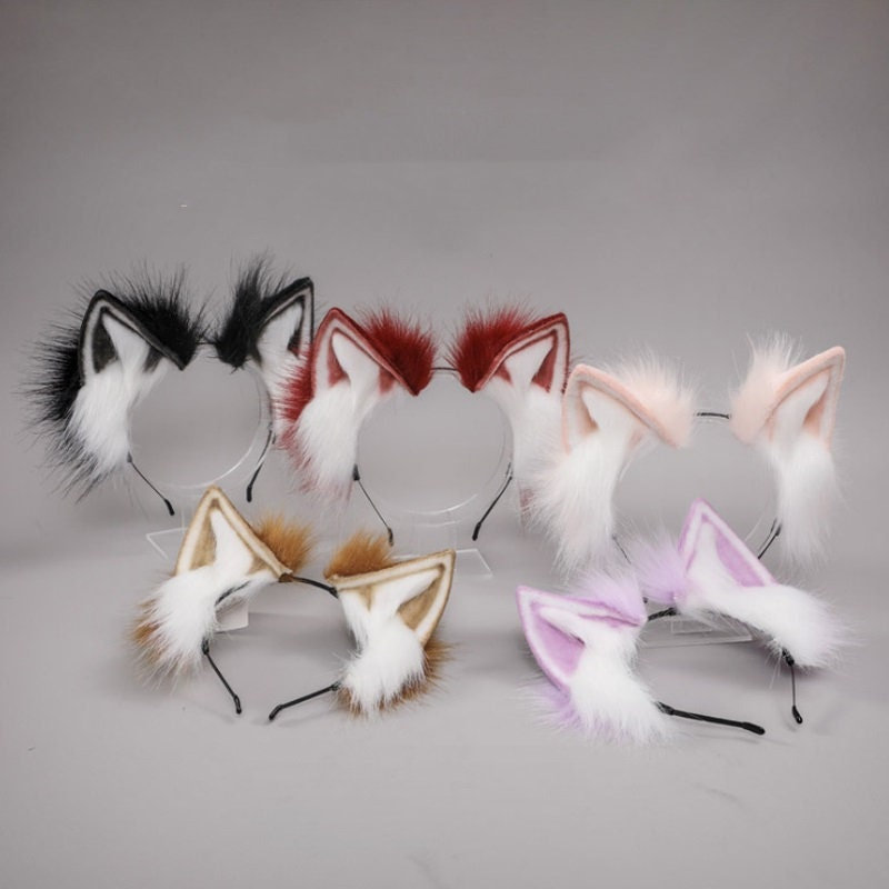 Kawaii Cat Ear Headband - Handmade Furry Ears