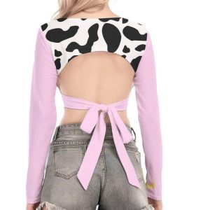 Kawaii Cow Print Crop Top | Harajuku Egirl Aesthetic