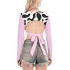 Kawaii Cow Print Crop Top | Harajuku Egirl Aesthetic