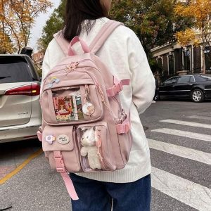 Kawaii Harajuku Backpack - Waterproof Schoolgirl Tote Bag