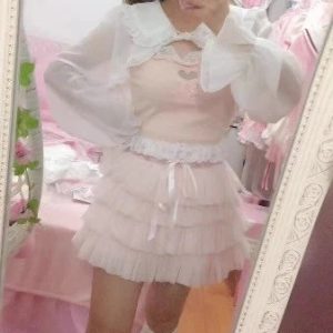 Kawaii Lolita Crop Top for Y2K Fashion