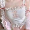 Kawaii Lolita Crop Top for Y2K Fashion