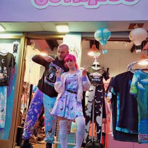 Kawaii Pastel Goth Skater Dress