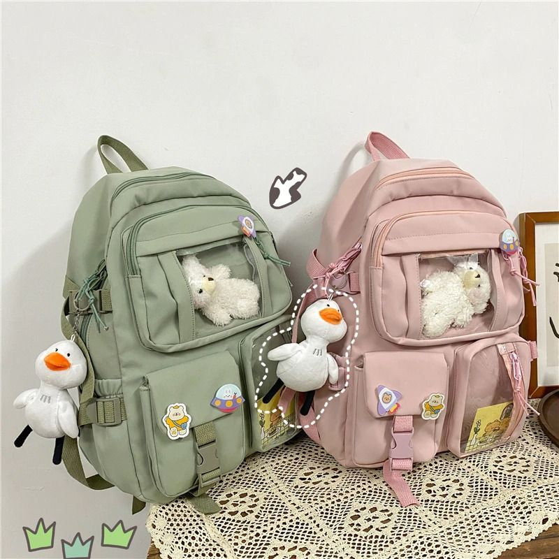 Kawaii Purple Waterproof Harajuku Backpack - Soft Ita Bag