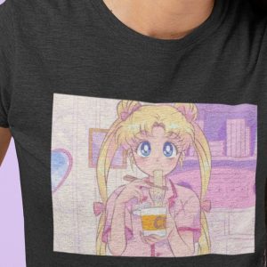 Kawaii Sailor Moon Anime Shirt - Y2K Harajuku Clothing