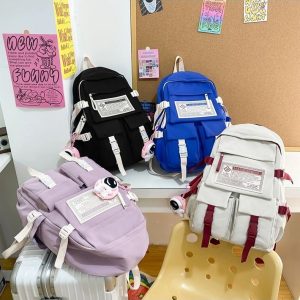 Kawaii Waterproof Schoolgirl Backpack - Harajuku Style