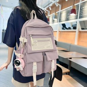 Kawaii Waterproof Schoolgirl Backpack - Harajuku Style