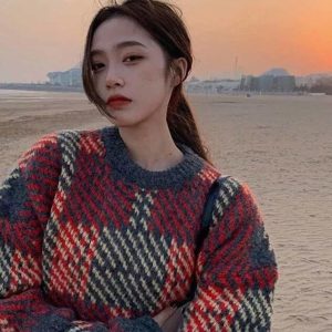 Korean Loose Casual Sweater for Autumn/Winter