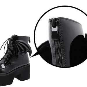 Lace Chunky Cosplay Punk High Platform Ankle Boots