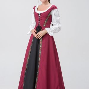 Medieval Renaissance Gown Dress for Y2K Fashion