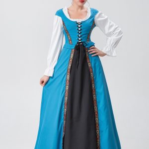 Medieval Renaissance Gown Dress for Y2K Fashion