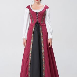 Medieval Renaissance Gown Dress for Y2K Fashion