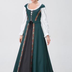 Medieval Renaissance Gown Dress for Y2K Fashion