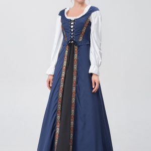 Medieval Renaissance Gown Dress for Y2K Fashion