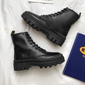 Men's British Style Casual Boots for Y2K Fashion