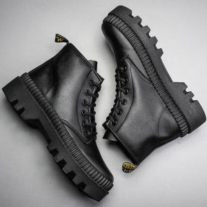 Men's British Style Casual Boots for Y2K Fashion