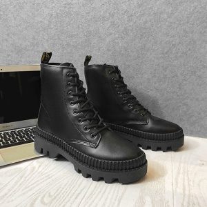 Men's British Style Casual Boots for Y2K Fashion