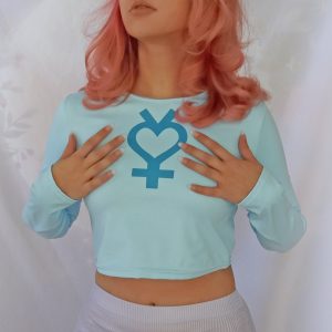 Mercury Symbol Crop Top | Astrology Activewear