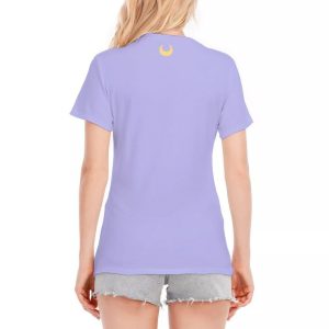 Moon Sugar T-Shirt - Y2K Lilac Soft Girl Style