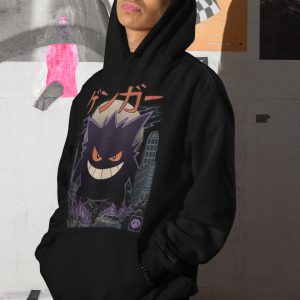 Mystic Shadow Gengar Hoodie - Unisex Anime Pullover