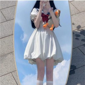 Navy Lolita Dress - College Style, Sweet JSK