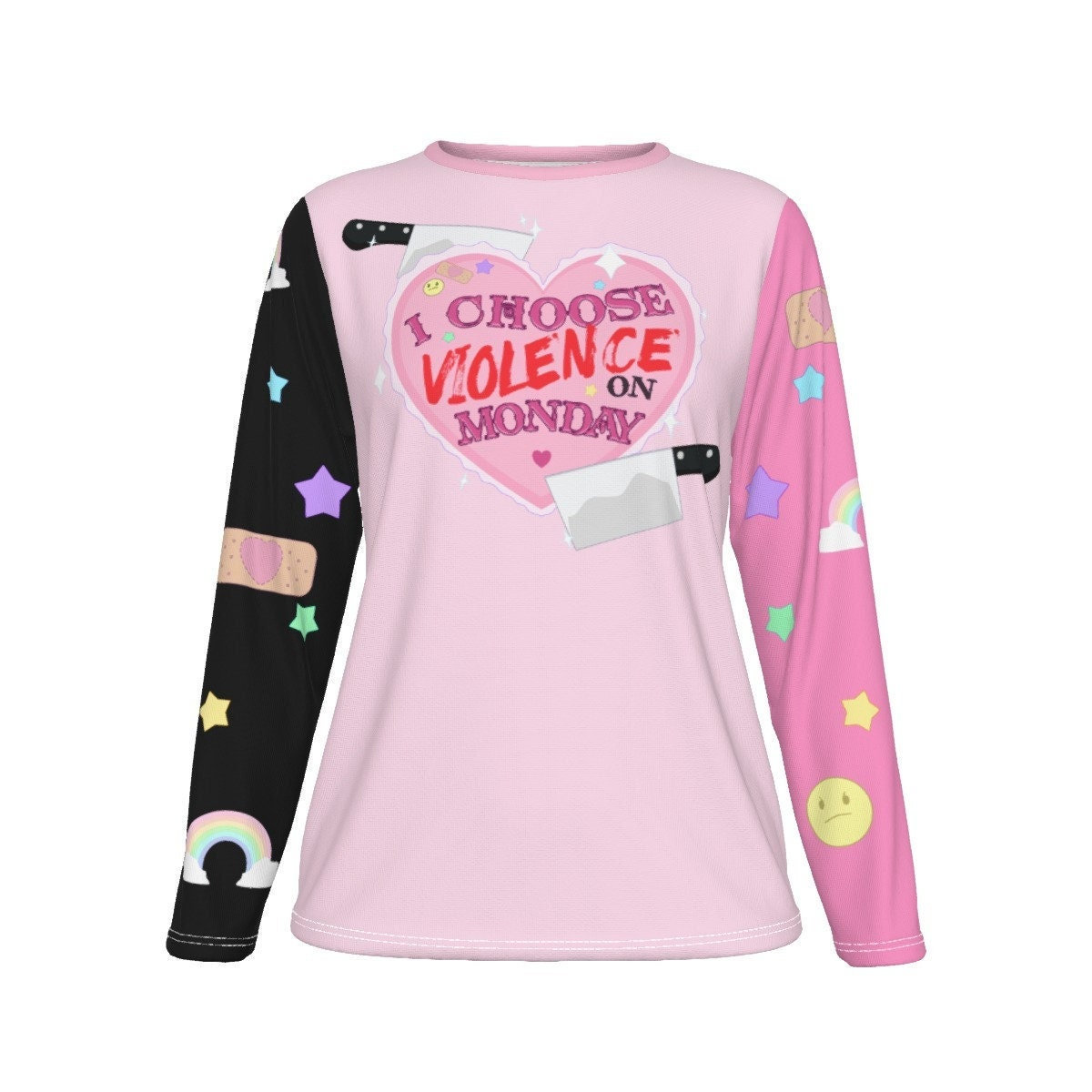 Pastel Goth Long Sleeve Shirt - Y2K Clothing