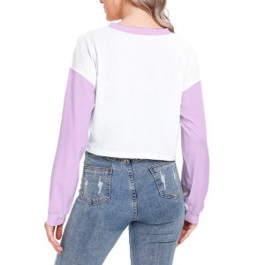 Pastel Kawaii Long Sleeve Crop Top - Y2K Clothing