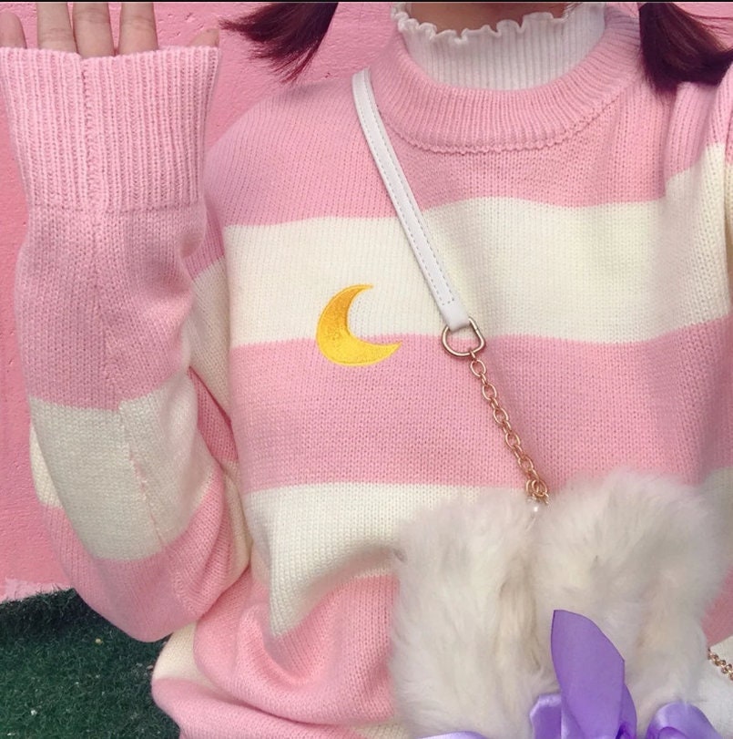 Pastel Lilac Sailor Moon Sweater