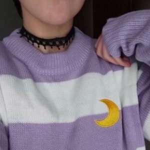 Pastel Lilac Sailor Moon Sweater