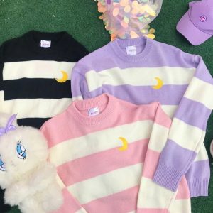 Pastel Lilac Sailor Moon Sweater