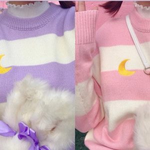 Pastel Lilac Sailor Moon Sweater