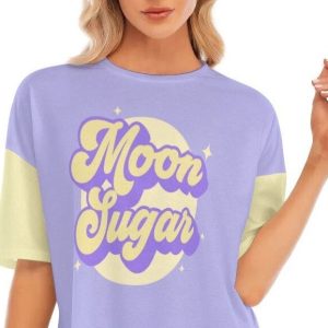 Pastel Moon Child T-shirt With Hem Split