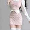 Pink Kawaii Party Mini Dress - Y2K Clothing