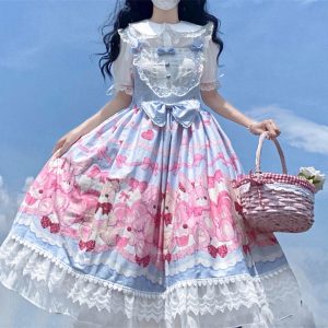 Pink Lolita Dress - Sweet and Cute Women's Fashion