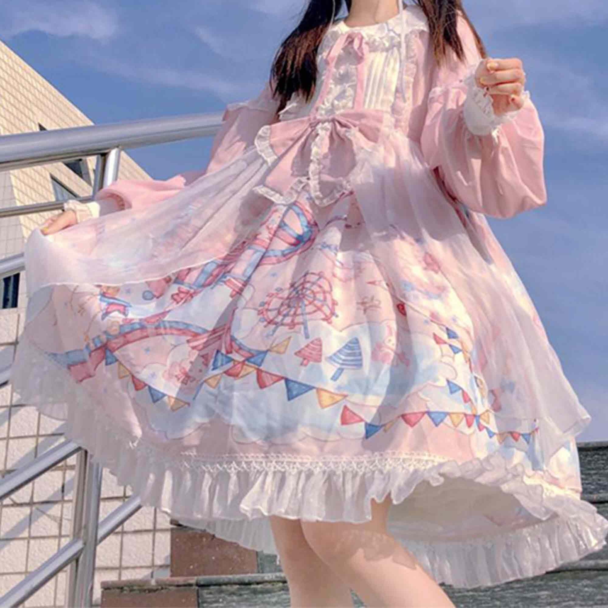 Pink Lolita Dress - Sweet and Kawaii Women's Fashion