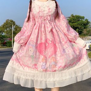 Pink Lolita Dress - Sweet Fairy Princess Fashion