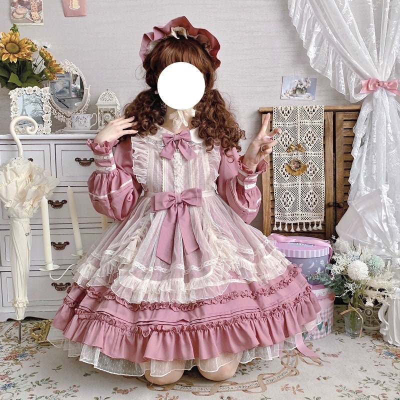 Pink Lolita Dress with Accessories