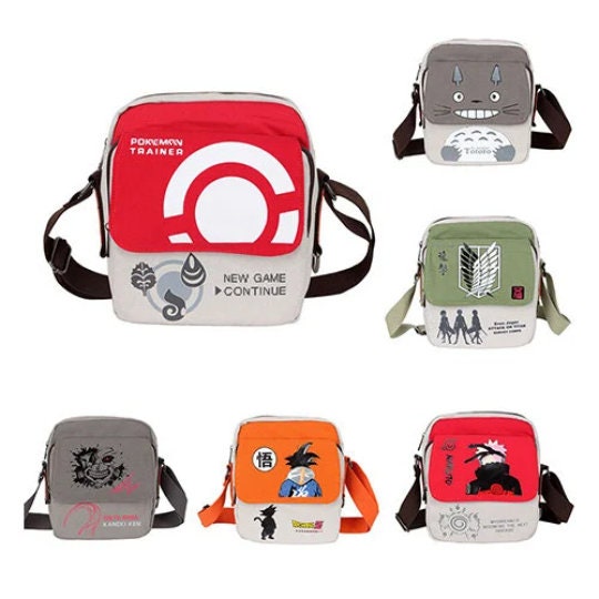 Poke Totoro Anime Messenger Bag