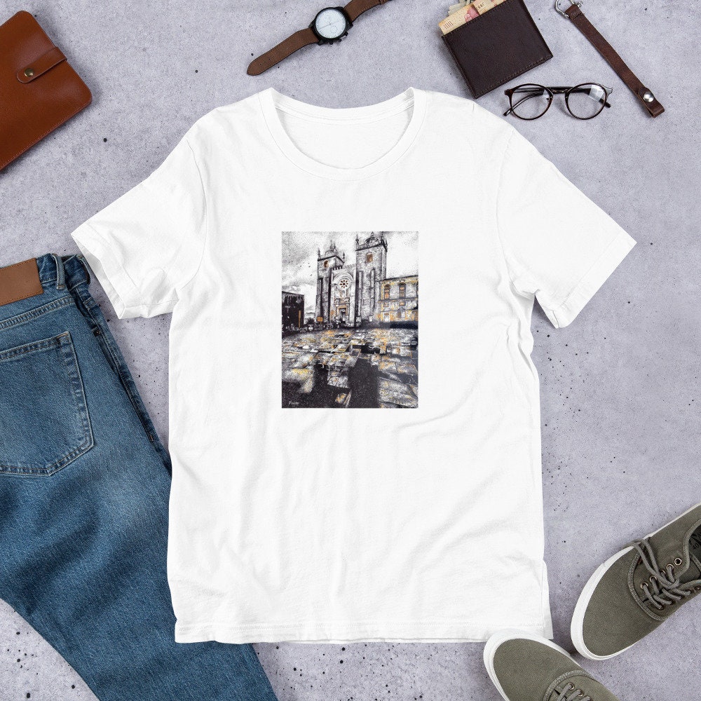 Porto City Unisex T-Shirt - Trendy Souvenir Apparel for Exploring Portugal's Vibrant Culture and Scenic Landmarks