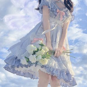 Princess Blue Lolita Dress - Y2K Clothing