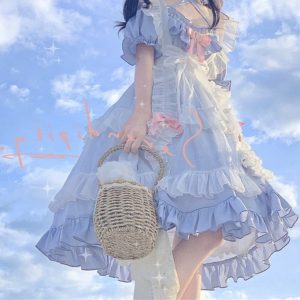 Princess Blue Lolita Dress - Y2K Clothing