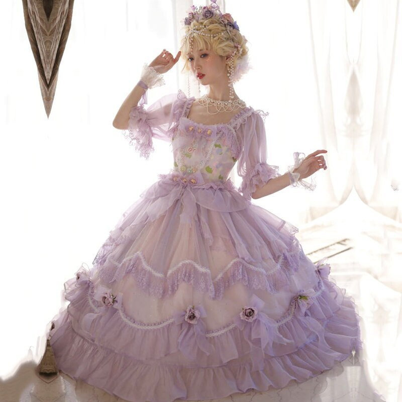 Purple Lolita Dress - Women's Cosplay Costume
