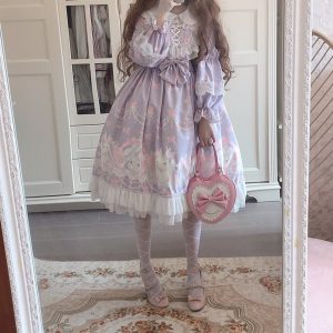 Purple Lolita Dress - Women's Y2K Clothing Fashion