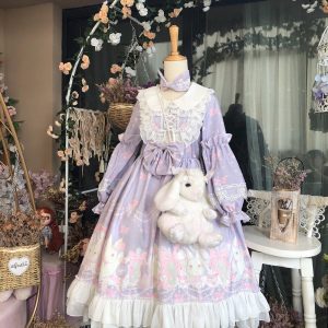 Purple Lolita Dress - Women's Y2K Clothing Fashion