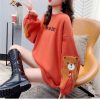 Red Kawaii Teddy Bear Bag Hoodie - Y2K Clothing