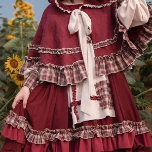 Red Lolita Dress - Women's Kawaii Cosplay Fairy Fashion