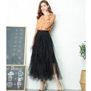 Romantic Layered Tier Tulle Skirt - Y2K Fashion Essential