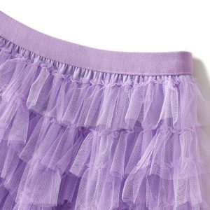 Romantic Layered Tulle Skirt - Y2K Clothing